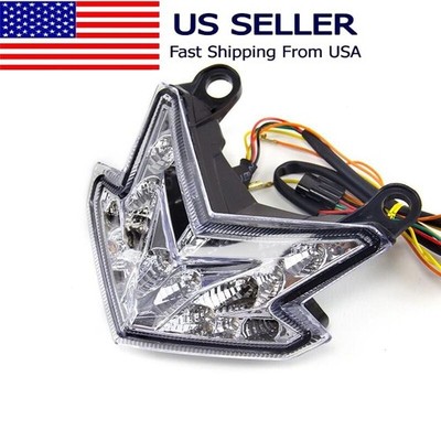 Turn Signal Integrated LED Tail Light Fit For Kawasaki Ninja ZX6R/ZX636  2013-18