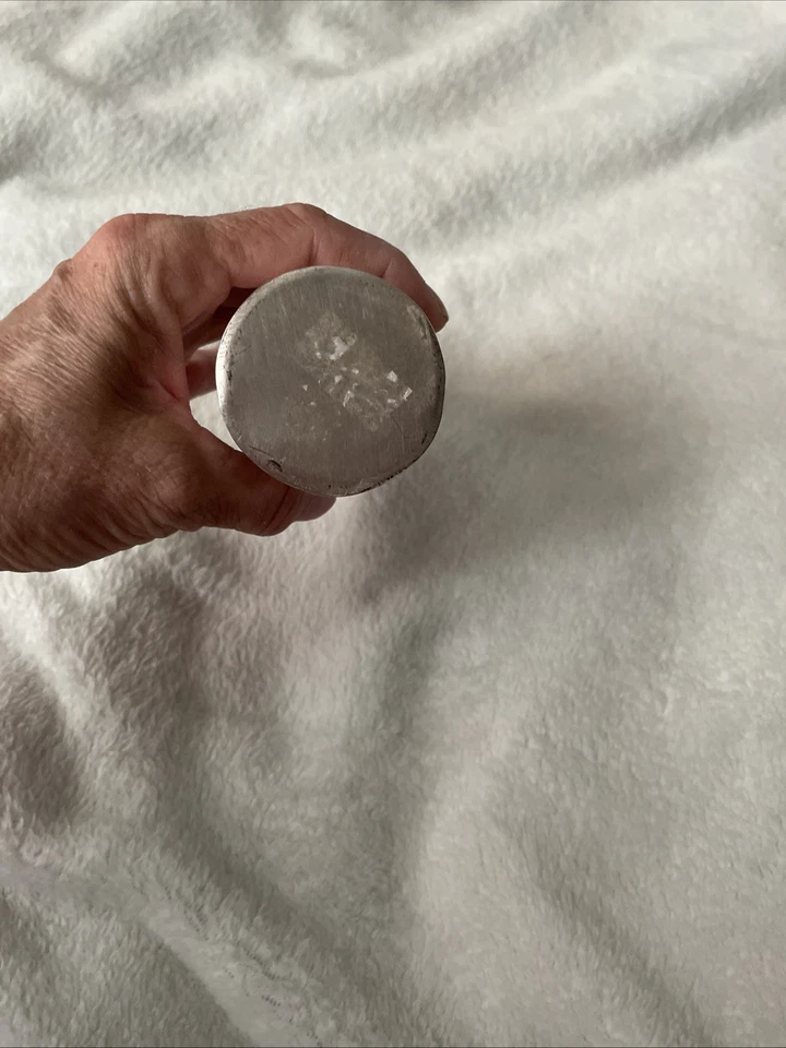 Sombrilla antigua vintage plateada paraguas bastón mango bastón. Foto 4 de 4