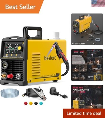 Lightweight 50A Pilot Arc Plasma Cutter - Ideal for DIY & Heavy-Duty Projects