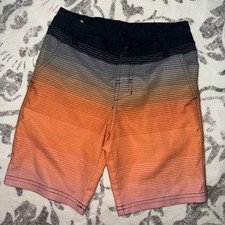 Boys' Gradient Hybrid Swim Shorts Art Class Orange Size 6