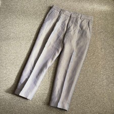 DRIES VAN NOTEN 50 Shiny Chambray Tapered Pants