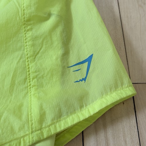 Gymshark Pulse 2 In 1 Neon Yellow Running Shorts Women's Size XS - Picture 3 of 8