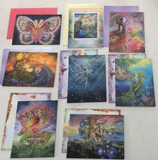 New Lot of JOSEPHINE WALL Fantasy Greeting Cards & Envelopes Leanin' Tree