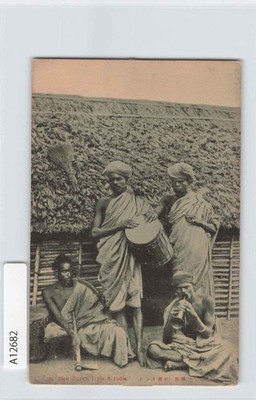 *(A)Native People South India Tula Tribe Men   Postcard  [A12682]8j3