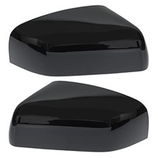 Glossy Black Left and Right Exterior Rear View Side Door Mirror Cover Cap