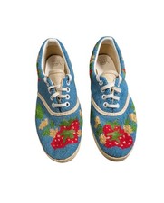 Vintage Vans Van Doren Needlepoint Shoes Women s Size 6 60s/70s Rare Find 23 CM
