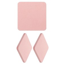 For 3Pcs Square 3.9x3.9" Diatom Glass Holder for Pink Plants