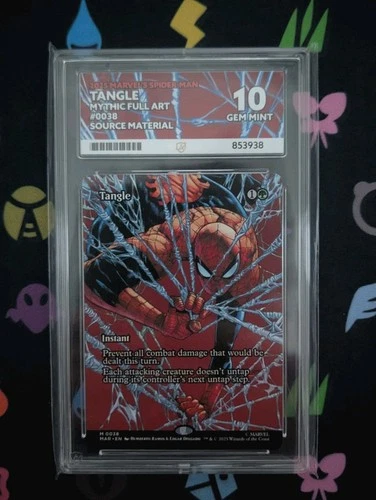 Tangle [38] MTG Marvel Borderless Source Material Ace Grade 10