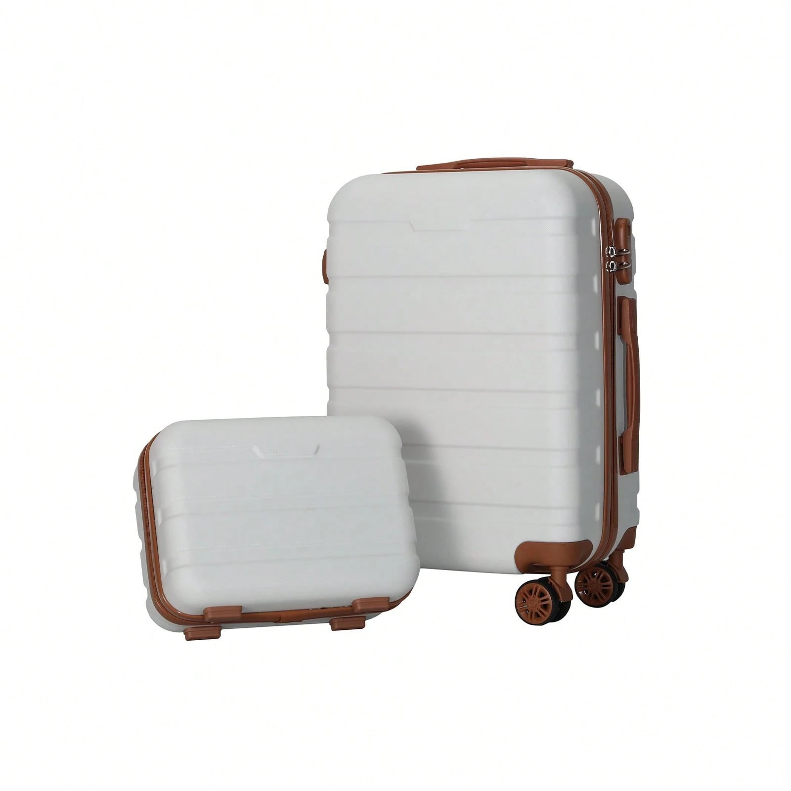 Set 20" Carry On Suitcase & 14" Cosmetic Case Wheels