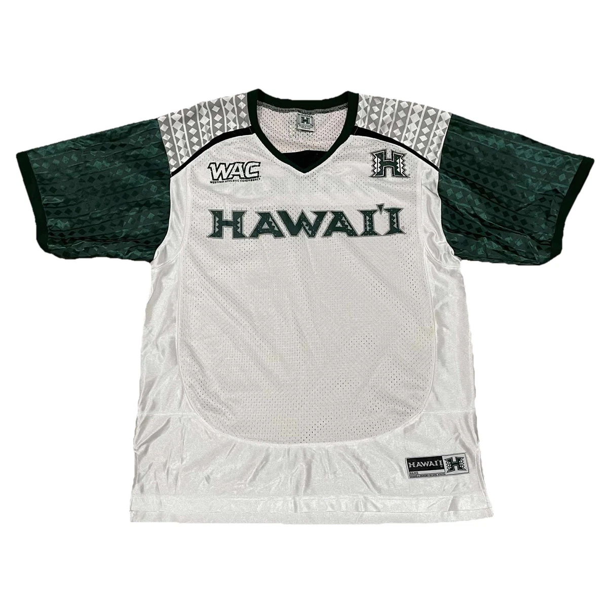 早い者勝ち 希少 ハワイ大学 ウォーリアーズ ヘビーウェイト ジャケット XL Hawaii Rainbow Warriors White NCAA Jerseys for sale | eBay