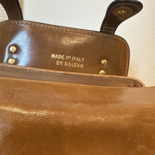 Borsa Dr Manico Superiore Jackie Epoca Rolego Pelle Lamprom Foderata con Cerniera Ottone - Foto 9 di 9