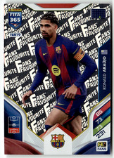 Panini Adrenalyn XL FIFA 365 2026 No. FAN19 Ronald Araujo Fans' Favourites