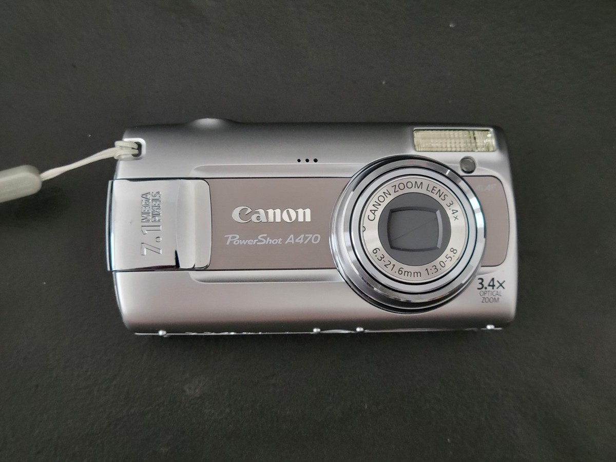 Canon PowerShot A470 Silver Digital Camera - 7.1 MP 3.4x Zoom