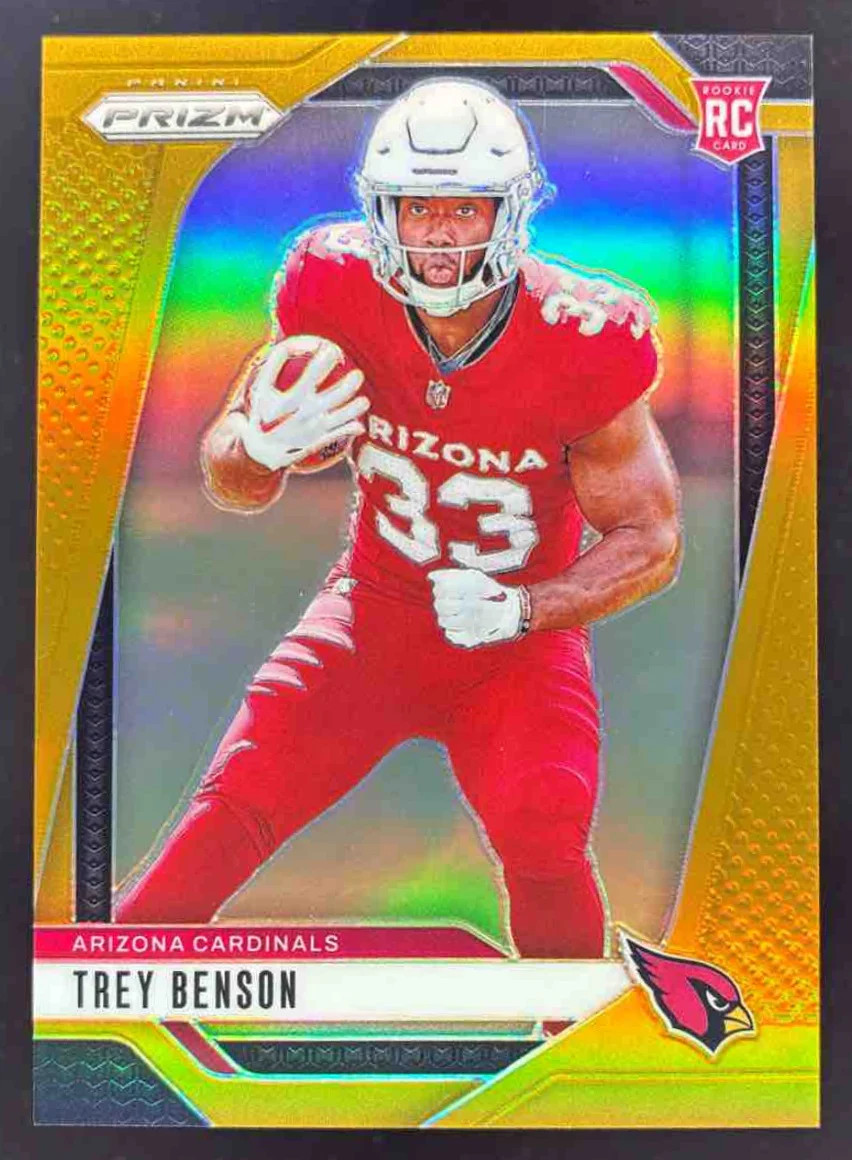 2024 Panini Prizm Gold Prizm #392 Trey Benson RC /10