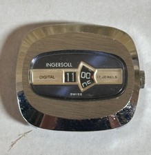 Vintage INGERSOL Digital 17 Jewels Jump Hour Watch