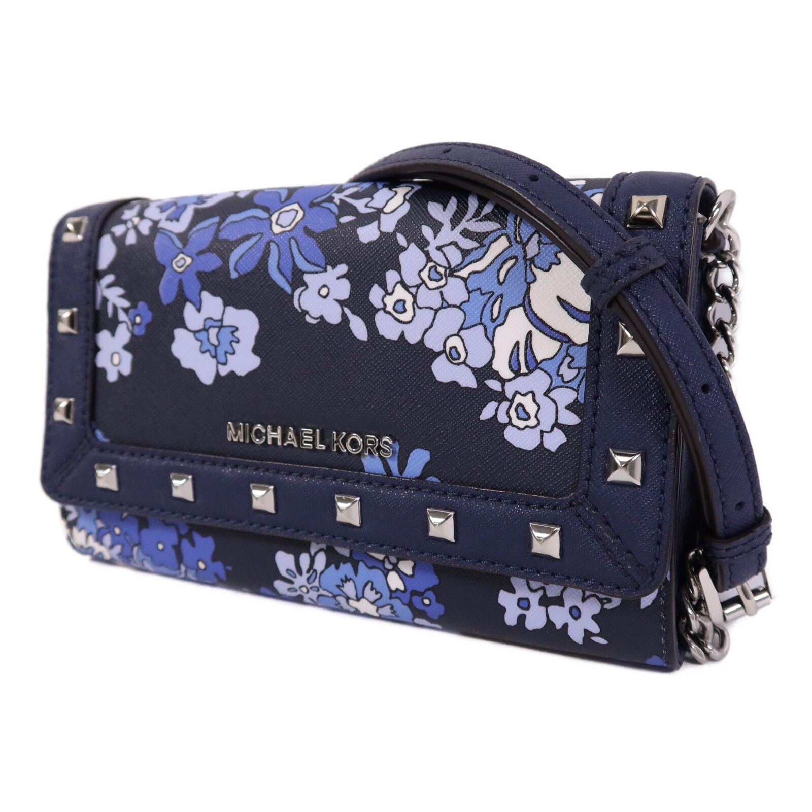 MICHAEL KORS SHW Shoulder Bag Coated Canvas Blue thumbnail 3