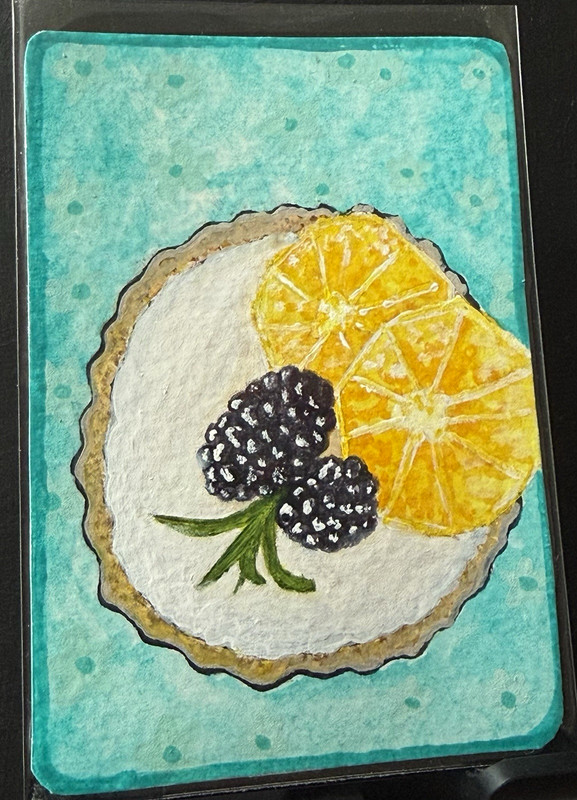 ACEO Original Art Card by Serenityart_99. What makes life better? Dessert!