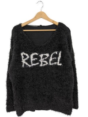 Comma Oversized Pullover schwarz Größe 42