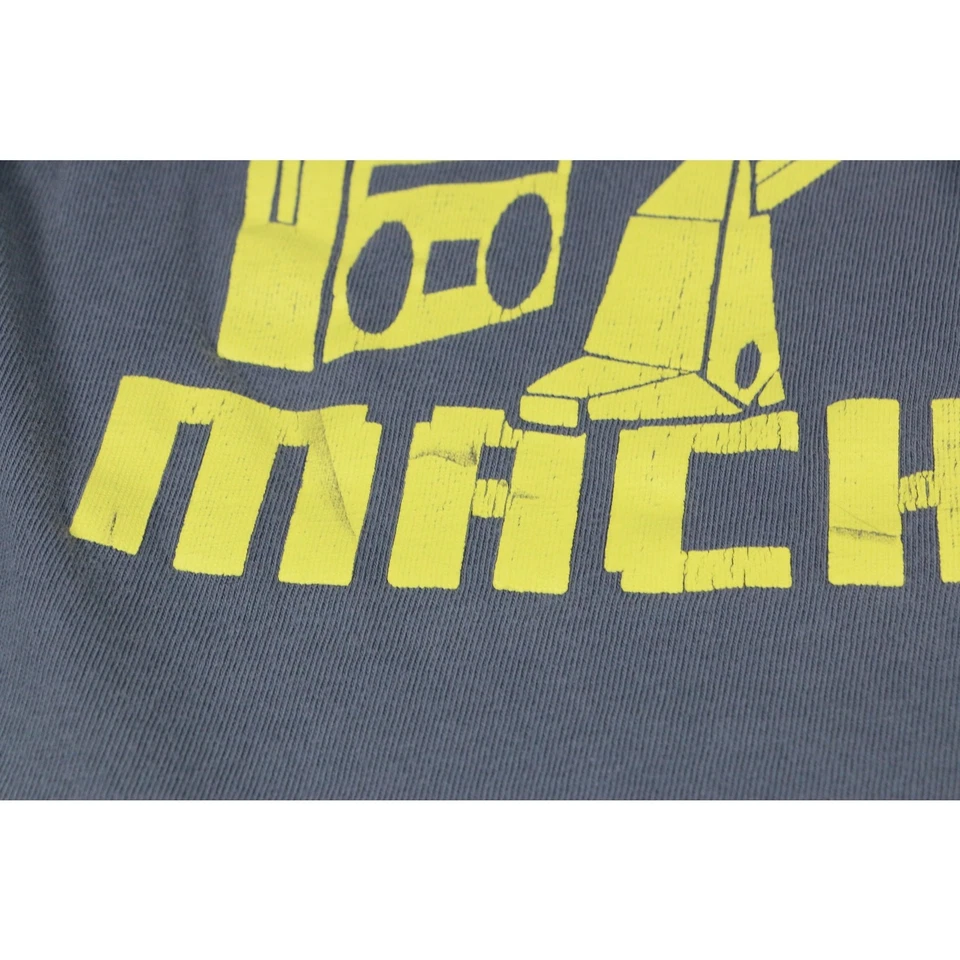 Camisa de manga larga con gráfico de robot "Dancing Machine" Old Navy para niños pequeños 2T gris  Foto 4 de 4