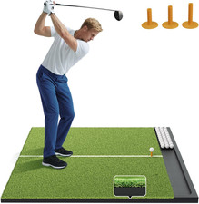 Golf Hitting Mat with Ball Tray for Pro Turf Practice - 5X4/6X4 26/31Mm
