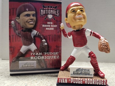 Ivan Rodriguez Potomac MiLB Nationals MLB 2018 Season Ticket Holder Bobblehead 