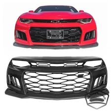 For 2016-2018 Chevy Chevrolet Camaro ZL1 Style Full Front Bumper Complete Kit