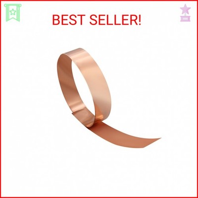Uxney Copper Sheet Roll, 1000x50x1mm Copper Flashing Roll, 18 Gauge Thick Pure C