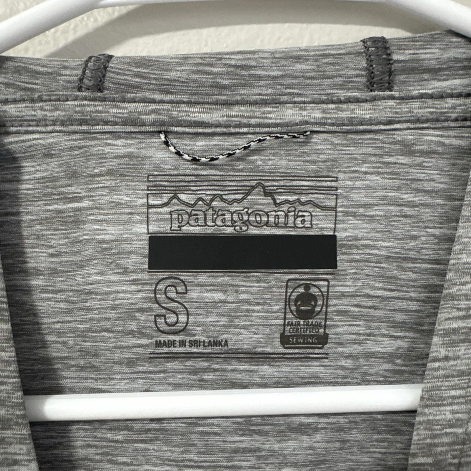 Moletom com capuz Patagonia feminino pequeno cinza capilene legal diário proteção UV - Imagem 4 de 4