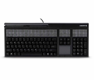 Cherry Keyboards LPOS,QWERTY USB W/TOUCHPAD BLK 3TRK USB 127 PROGR KEYS 42REL