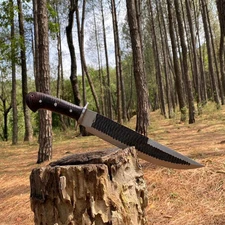 Custom Handmade Carbon Steel Blade Viking Machete Knife | Hunting Knife Camping