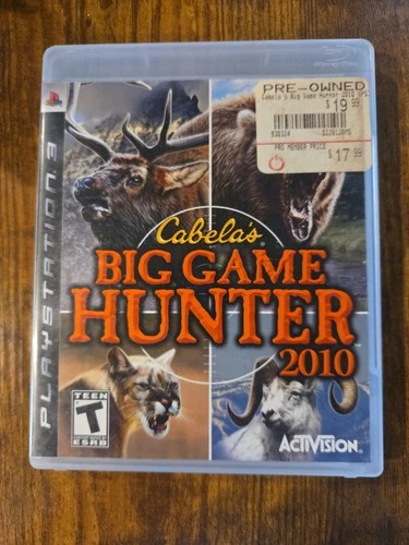 Cabela's Big Game Hunter 2010 (Sony PlayStation 3, 2009) PS3 Complete CIB