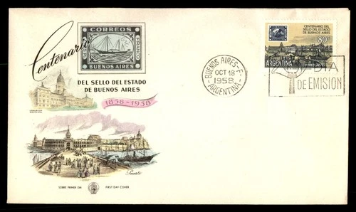 Mayfairstamps Argentina FDC 1958 Buenos Aires Stamp Centenary First Day Cover aa