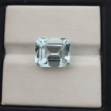 5.40Ct AQUAMARINE Emerald Cut Stone, AAA Grade HIGH QUALITY Loose Stone Pendant