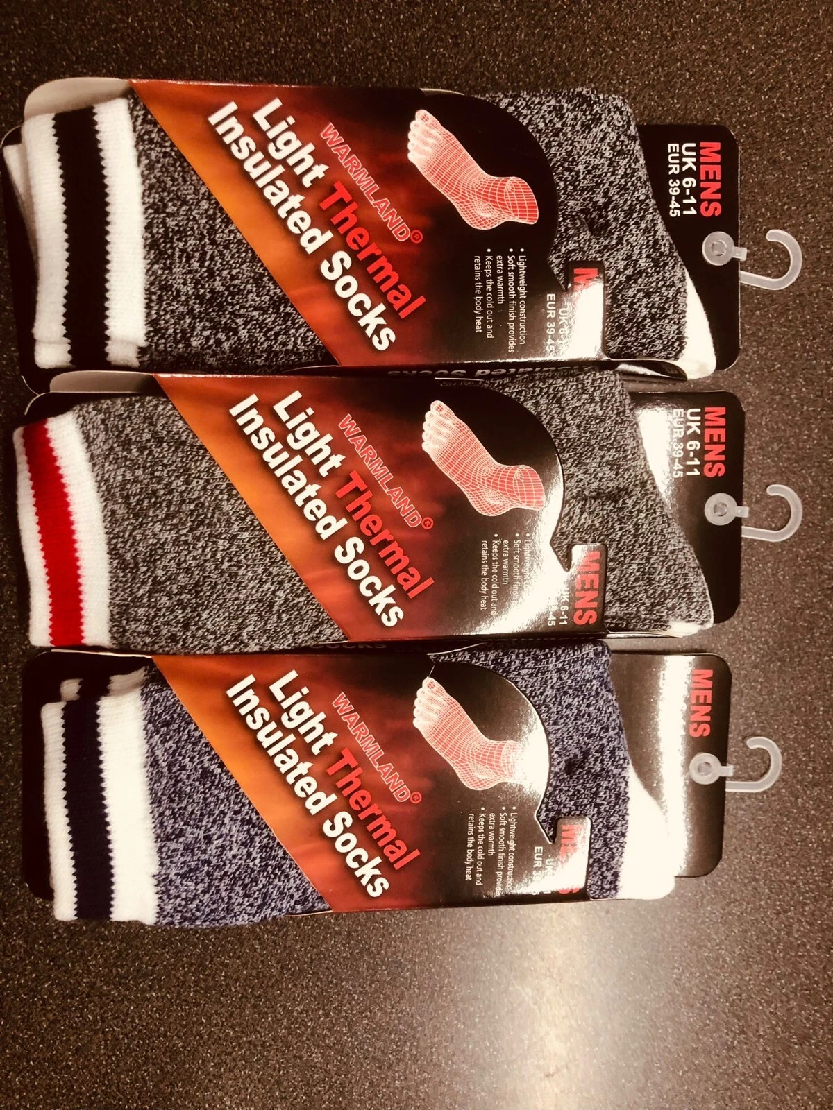 Extra Men's Warm Winter Light Thermal Lined Soft Insulated Socks Sizes UK 6-11