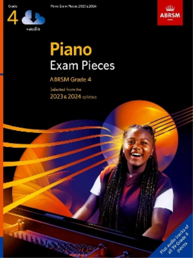 Thumbnail - Abrsm Piano Exam Pieces 2023 & 2024, Abrsm Grade 4, With Audio (sheet