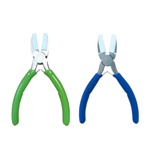 Steel Flat Nose Pliers with Comfortable Handle Jewellery Pliers Ergonomic Nylon - Picture 1 of 10