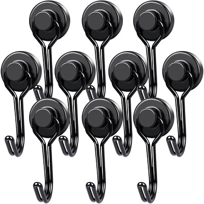 10 Stück Magnethaken Extra Stark 13KG Magnet Haken Küche Neodym Magnethaken 20mm