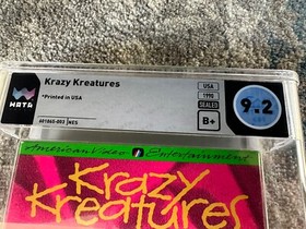 Krazy Kreatures Nintendo WATA 9.2 B+ Factory Sealed NES AVE Total Pop 2