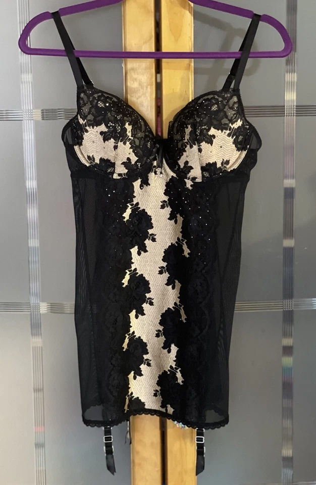 Victoria’s Secret Seducción Corsé Liguero Encaje Slip 36C Nuevo con Etiquetas Foto 2 de 4