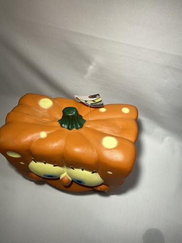 SpongeBob Square Pants HALLOWEEN Pumpkin Blow Mold Light Up 2010 New With Tags - Picture 4 of 12