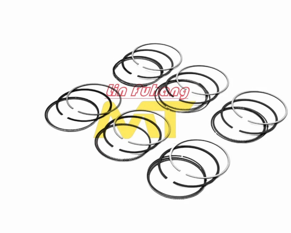 OM642 MAHLE 6x Piston Rings Set STD For Mercedes-Benz C320 E350 CDI BlueTec 3.0 - Image 3 of 4
