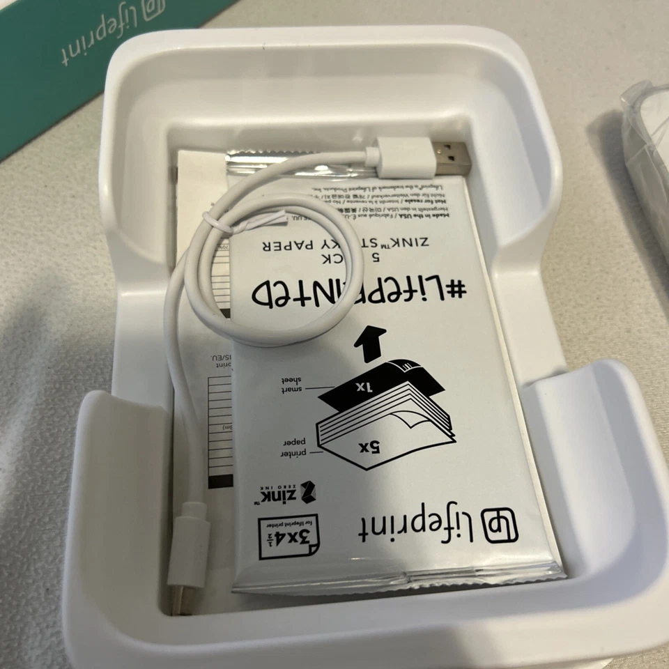 Lifeprint Portable 3" x 4.5" Photo Video Printer for iPhone - White - Image 4 of 4