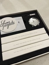 Shore Projects 1 Silver Watch Set With Original Packaging & 5 Bands