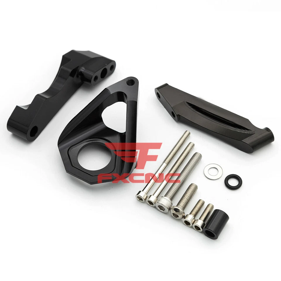 For Suzuki GSXR600 GSXR750 2001-2005 Carbon Fiber Steering Damper Bracket Mount - Image 4 of 4