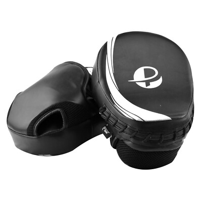 Africa Top Team Premium Focus Mitts Muay Thai, Boxing, MMA Black/White