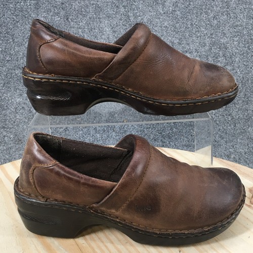 BOC Born Concept Clogs Mules Work Shoes Red Tooled Le… - Gem