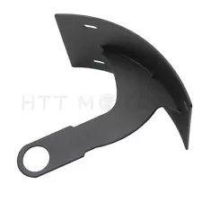 Black Curved License Plate Relocator Frame Bracket Mount Tag Holder for 1" axle
