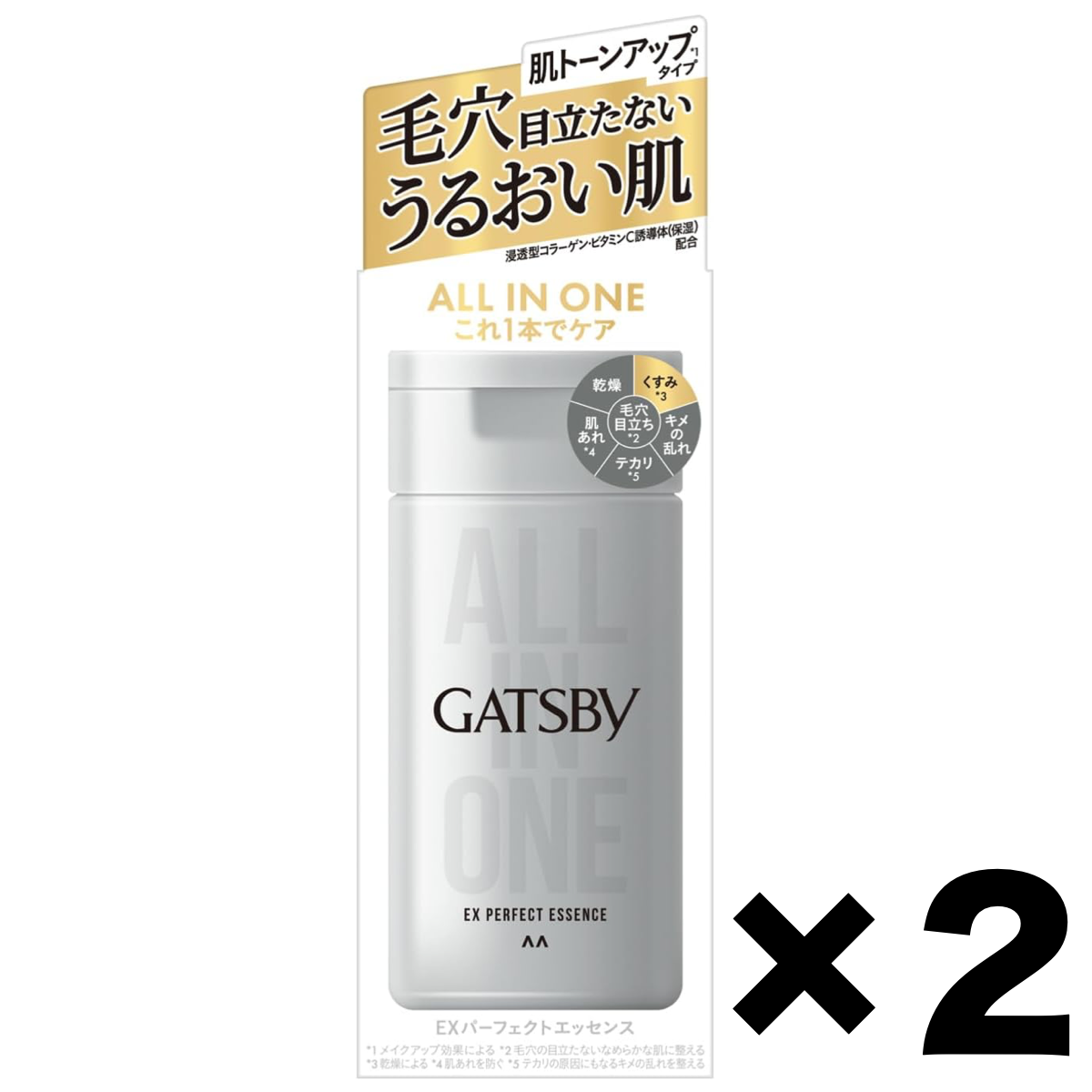 GATSBY EX Perfect Skin Essence All in One Moisturizing Toner 2Pack