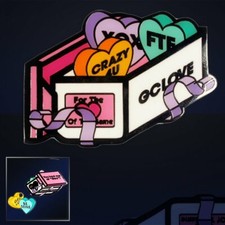 GeocoinClub Feb 2017- Geocaching Love Candy Heart Geocoin Geocaching Collectible