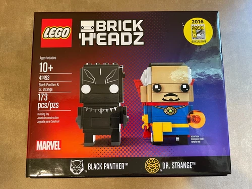 Lego Brickheadz SDCC Exclusive 41493 Black Panther & Dr Strange